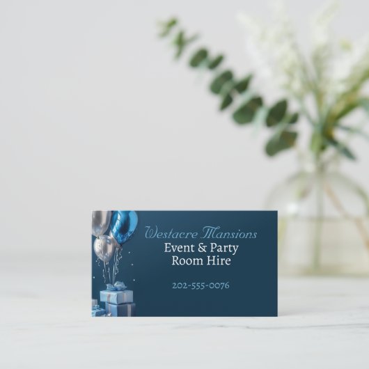 Party für Veranstaltungen - Miete Visitenkarte (Stehend Vorderseite)