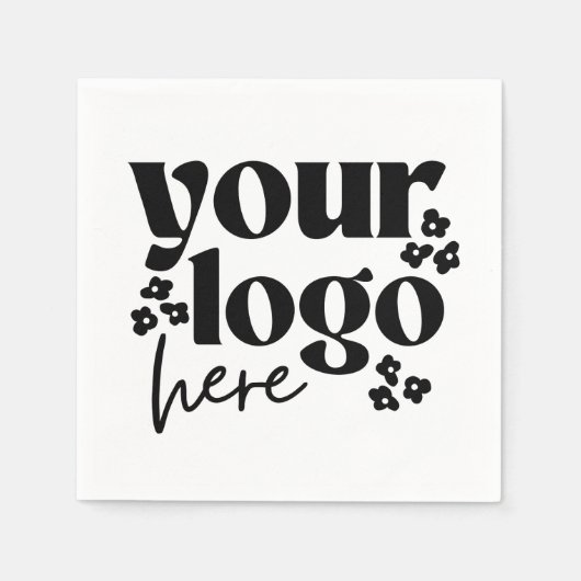 Party für Veranstaltungen mit Firmenlogo Serviette (Vorderseite)