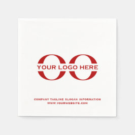 Party für Veranstaltungen mit Firmenlogo Serviette