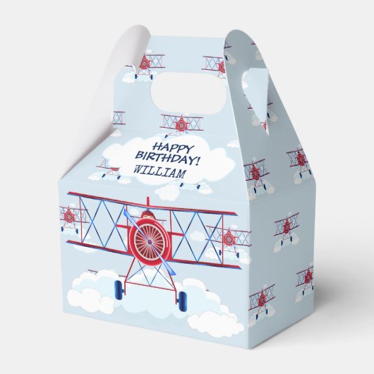 Party für Vintage Luftfahrzeuge Geschenkschachtel (Vorderseite)