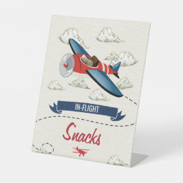 Party für Vintage Luftfahrzeuge Sockelschild