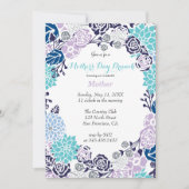Party für Vintage Pastell-Blume Einladung (Vorderseite)