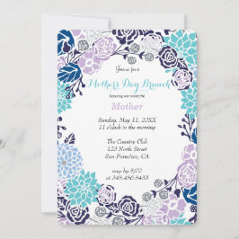 Party für Vintage Pastell-Blume Einladung