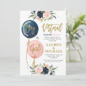 Party für virtuelles Geschlecht Einladung (Stehend Vorderseite)