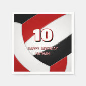 Party für Volleyball Serviette (Vorderseite)