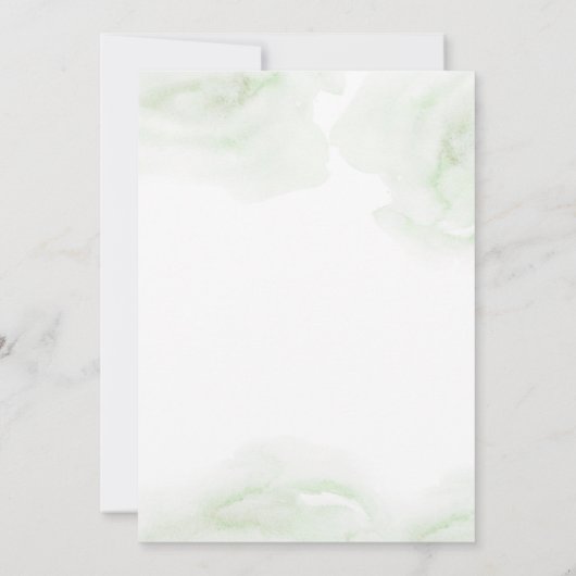 Party für Wasserfarben Einladung (Rückseite)