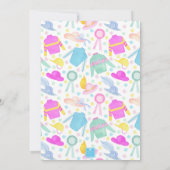 Party für Wasserfarben: Jerseys & Hats Einladung (Rückseite)