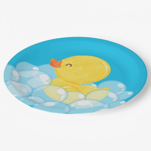 Party für Wasserfarben Pappteller (Schrägansicht)