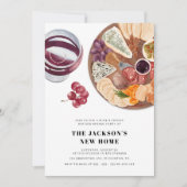 Party für Wein und Käse Einladung (Vorderseite)