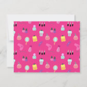 Party für Wellness-Center, für Mädchen Einladung (Rückseite)