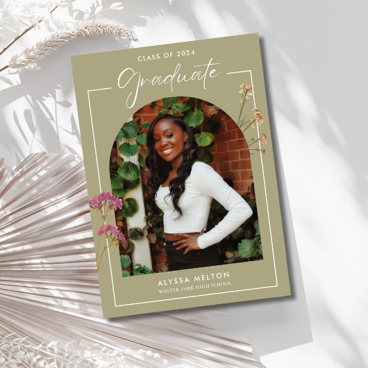 Party für Wildblumen im Foto Einladung