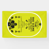 Party Fußball und GRILLEN Banner (Horizontal)