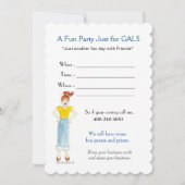 Party Gals Einladung (Rückseite)