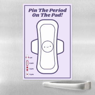 Party Game Button der Zeit auf den Pad Lila Girls Magnetisches Trockenlöschblatt