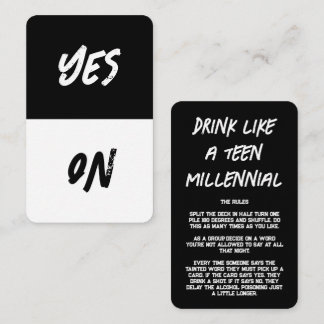 Party Game Cards Visitenkarte