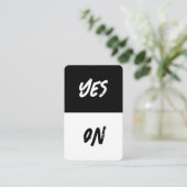 Party Game Cards Visitenkarte (Stehend Vorderseite)