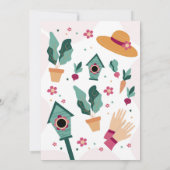 Party Gartenarbeit für Frauen im Ruhestand Einladung (Rückseite)