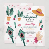 Party Gartenarbeit für Frauen im Ruhestand Einladung (Vorne/Hinten)