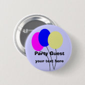 Party Gast, Schaltfläche Button (Vorne & Hinten)