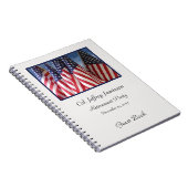 Party Gästebuch, amerikanische Flaggen, Name Notizblock (Rechte Seite)