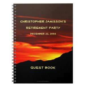Party Gästebuch der Pensionierung, Kolob Sunset S Notizblock