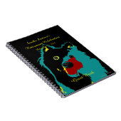 Party Gästebuch, Name, Aquamariner Hundespirale Notizblock (Rechte Seite)