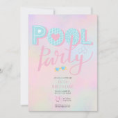 Party Geburtstag eines beliebigen Alterspools Einladung (Vorderseite)