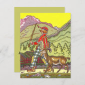 Party-Geburtstag EINLADUNGEN Schweizer Alpen-Heidi (Vorne/Hinten)