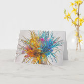 Party Geburtstag Konfetti Feiern Karte (Gelbe Blume)