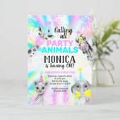 Party Geburtstagseinladung Einladung (Stehend Vorderseite)