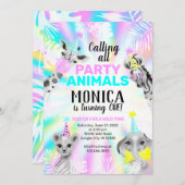 Party Geburtstagseinladung Einladung (Vorne/Hinten)