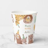 Party Geburtstagsfeier personalisierter Name Pappbecher (Rückseite)