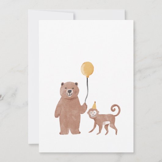 Party Geburtstagsgeschenk Einladung (Rückseite)