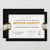 Party Geburtstagsparty Eintrittskarte Einladung (Vorne/Hinten)