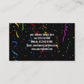 Party-Geschäfts-Karte Visitenkarte (Rückseite)