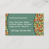 Party-Geschäfts-Karten Visitenkarte (Rückseite)