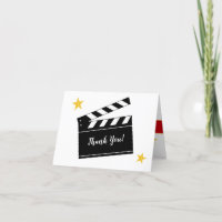 Party-Geschenk-Film-Thema danken Ihnen Gruß-Karte