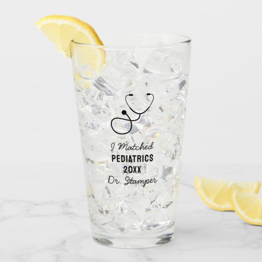 Party-Geschenk für Ärzteakademie am Sitzungstag Glas (Vorderseite Ice)