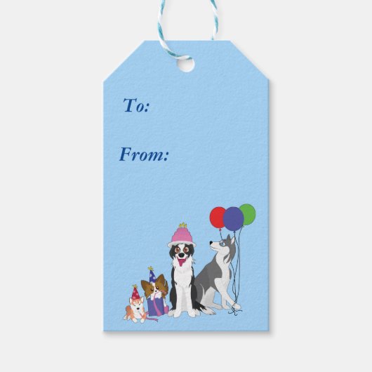 Party Geschenkanhänger (Vorderseite)