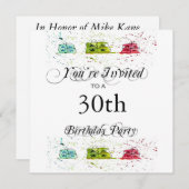 Party Geschenke 30. Geburtstag Party Einladungen (Vorne/Hinten)