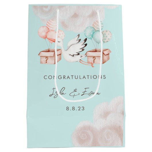 Party-Geschenktasche für Frauen Mittlere Geschenktüte (Rückseite)