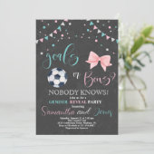 Party "Geschlechtsspezifische Ziele oder Bögen" Einladung (Stehend Vorderseite)