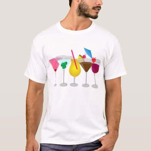 Party-Getränke T-Shirt (Vorderseite)