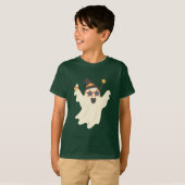 Party Ghost - Fun Halloween Vibes T-Shirt (Vorne ganz)