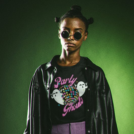 Party Ghouls Retro Halloween Ghosts T-Shirt