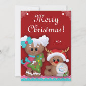 Party Gingerbret  zu Weihnachten Kindergeburtstag Einladung (Vorderseite)