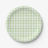 Party Gingham Pappteller (Vorderseite)