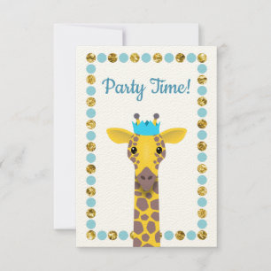 Party Giraffe Einladung