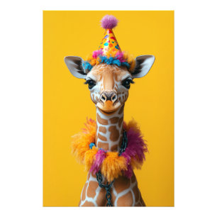 Party Giraffe Extravaganza Fotodruck