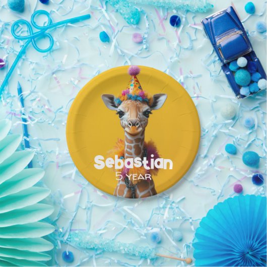 Party Giraffe Extravaganza Pappteller (Party)